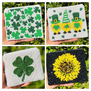 Pochette brodée à la main légère et personnalisée pour pièces de monnaie et bijoux - Product Image 6