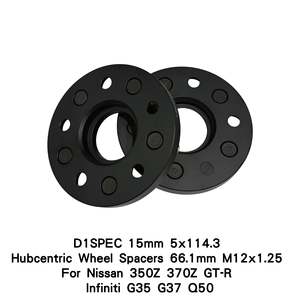 Entretoises de roue en alliage d'aluminium anodisé Taiwan D1SPEC 15 mm 5x114.3 66.1 mm M12x1.25 pour Nissan 350Z 370Z GT-R Infiniti G35 G37 Q50 - Product Image 2