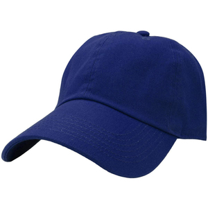 Gorra de Béisbol Unisex de 6 Paneles, Azul Rey Sólido, Sarga de Algodón, Ajustable, Casual, para Adultos - Product Image 1