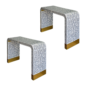 โต๊ะคอนโซลงานฝีมือประณีตจากไม้มุกแท้ ดีไซน์ดั้งเดิม เป็นมิตรกับสิ่งแวดล้อม ทนทาน เหมาะสำหรับห้องนั่งเล่นและห้องนอน โครงไม้ ผลิตในเวียดนาม - Product Image 3