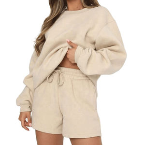 <b>Women's</b> Sets 2 Piece Casual T-Shirts & Shorts Workout <b>Suit</b> <b>Women's</b> Clothing Shorts Sets 100% Cotton <b>Women</b> Two Piece Set For Sale - Product Image 5