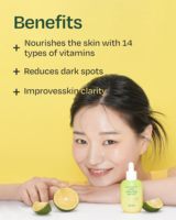 Sérum éclaircissant YADAH Green Tangerine Vita Clearing, essence visage illuminatrice 30ml, soin coréen à la vitamine C
