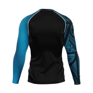 Wholesale <b>Men's</b> UPF50 Rash Guard <b>Compression</b> <b>Shirt</b> | Eco-Friendly Breathable Anti-Bacterial Swimwear | Quick Dry Sportswear - Product Image 3