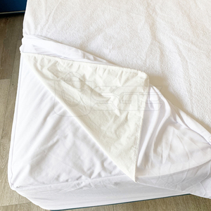 Waterproof Terry Mattress Protector <b>Bed</b> Mat Knitted Reusable Durable Eco-Friendly for Home Hotel and Guest Room Bedding - Product Image 5