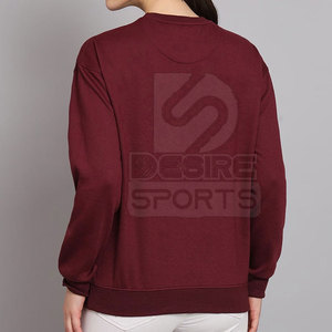 ซัพพลายเออร์ยอดเยี่ยม เสื้อสเวตเชิ้ตสตรีแฟชั่นฤดูหนาวรุ่นใหม่ล่าสุด - ผ้าฝ้าย 100% สีตามสั่ง บริการ OEM ย้อมสีพื้น - Product Image 4