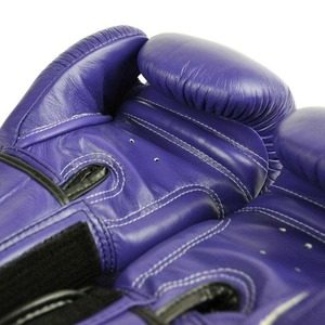 Gants de boxe sur mesure en gros avec double fermeture auto-agrippante et poignées, en cuir véritable, logo et couleurs personnalisés - Entraînement Sanda MMA - Product Image 5