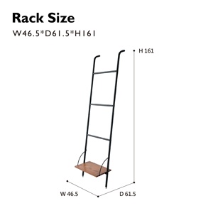 Modern Versatile Oak Wooden MDF Freestanding Clothes Rack for Home Bedroom Living Room and Hotel Retail Furniture - Product Image 5