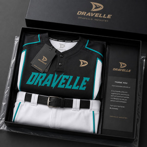 Ensemble d'uniformes de baseball et softball personnalisés OEM Dravelle pour hommes – Maillot et pantalon 100 % polyester tricoté en maille, prêt pour le match, pour équipes sportives - Product Image 4