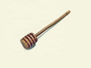 Cuillère à miel élégante en bois écologique avec long manche pour le camping, la restauration et le service - Product Image 1