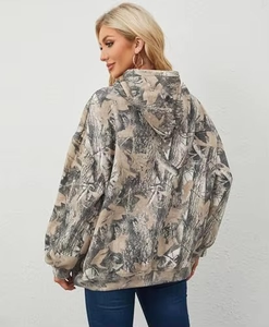 OEM Winter Acid Wash <b>Tie</b> <b>Dye</b> Printed Hoodies Women Heavyweight Fleece Pullover Streetwear Custom Outdoor Style Sweatshirt - Product Image 4