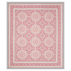 Juego de Sábanas King Size de Algodón Estampado con Motivo Étnico Coral y 2 Fundas de Almohada para Uso Diario - Product Image 5