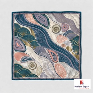 Luxury <b>Silk</b> <b>Scarf</b> Custom Printed Womens Lightweight Square Headscarf OEM ODM Manufacturer Madeira Custom Fabric Products - Product Image 6