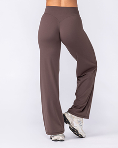 Women’s High Waisted <b>Flare</b> <b>Leggings</b> Wholesale Custom Yoga Pants Gym Workout Wide Leg Fitness <b>Leggings</b> OEM ODM Activewear - Product Image 3