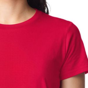 Camiseta Informal de Peso Medio para Mujer, Cuello Redondo, Manga Corta, Algodón, Cómoda, Transpirable, Ropa Básica de Moda Urbana - Product Image 5