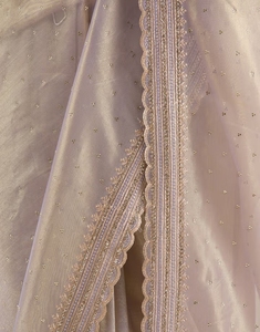 Sari Tradicional KV para Mujer, en Viscosa Dorada y Organza, con Diseño Reversible Antiarrugas, para Fiestas, Blusa Sin Coser - Product Image 3
