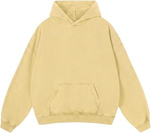 Heavyweight Boxy Fit Distressed <b>Hoodie</b> <b>Men</b> <b>Oversized</b> Streetwear Acid Wash Pullover High Quality <b>Fleece</b> Paint Splatter Hoody - Product Image 2