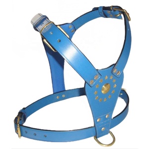 Luxury Style Leather Dog <b>Harness</b> with Rivet Decoration Padded Feature and Animal Pattern Export Quality at Best Price - Product Image 2