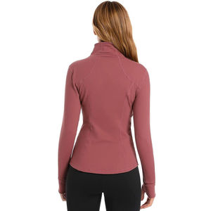 Camisa de manga larga con cremallera frontal, tela suave y elástica, ropa informal, precio de fábrica al por mayor, camisa informal de manga larga con cremallera frontal para mujer - Product Image 6