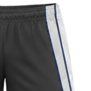 Unisex Black Gray Sublimated Netball Shorts Polyester Lightweight <b>Athletic</b> Sports Wear Side Stripe Panel Team Training Apparel - Product Image 4
