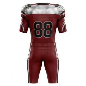 Ensemble d'uniformes de football américain personnalisés de qualité supérieure pour hommes, avec maillot en mesh respirant haute performance et pantalon rembourré - Product Image 2