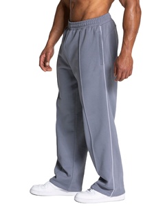กางเกงวิ่งขาตรงสำหรับผู้ชายกางเกงเล่นกีฬาผ้าฟลีซคอตตอนสำหรับไปยิมวิ่ง - Product Image 1