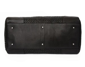 Genuine Leather Duffle Bag Vintage Weekender Travel Bag Unisex Lightweight Portable Large Capacity Luggage Tech <b>Storage</b> Handmade - Product Image 5