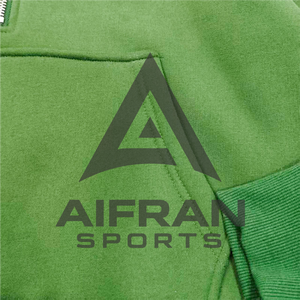 Sweat-shirt à col zippé AIFRAN 100% coton 350g, sweat-shirt à demi-zip pour homme, molleton français, pull d'hiver, logo personnalisé - Product Image 4