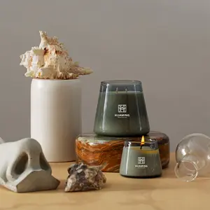 Luxus Private Label Langlebige Aroma therapie Kerzen Natürliches Soja Wachs Glas Glas Duft kerze Benutzer definiertes Logo und Verpackung