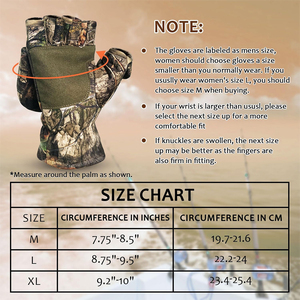 Mitaines de chasse imprimées Realtree Camo, longues, durables, best-sellers, prix bas, imperméables et coupe-vent, unisexes - Product Image 6