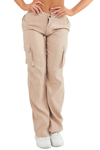 Fashion Pocket Legging <b>Trousers</b> for Women <b>Drawstring</b> Casual Woman High Waist Cargo Plus Size Long Pants - Product Image 4