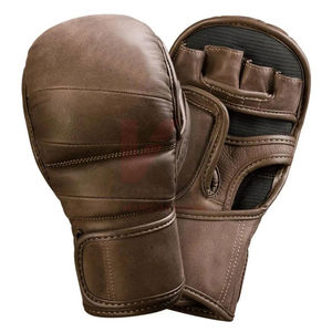 Gants de sparring en cuir pour MMA, sangle de poignet réglable, gants de protection pour la salle de sport, la remise en forme, l'entraînement et la compétition - Product Image 1