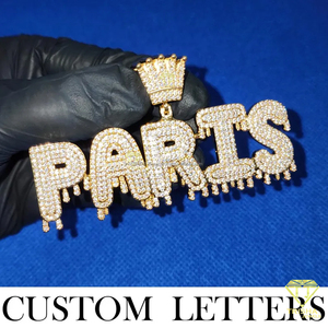Collar con Colgante de Corona de Hip Hop 'CCEO' con Diamantes de Moissanita, Cadena de Diamantes, Joyería Hip Hop - Product Image 6