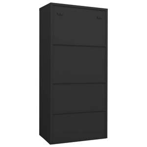 Armoire en acier anthracite 31.5 "x 19.7" x 70.9 "Dimensions - Product Image 4