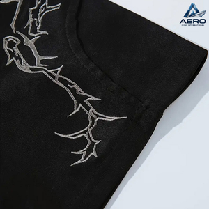 เสื้อผ้าผู้ชายสไตล์สตรีทแวร์ขายส่ง ชุดเซ็ต 2 ชิ้น พิมพ์ลายเสื้อยืดแขนสั้นและกางเกงขาสั้น ชุดลำลองฤดูร้อน ชุดวอร์ม - Product Image 5