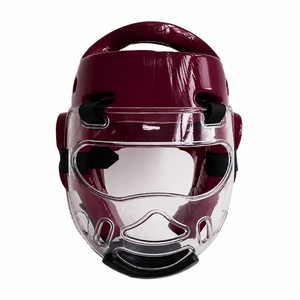 Protector de Cabeza Duradero SULTAN BOXING, Casco Deportivo Protector Facial Transparente para Adultos Unisex, Material de PC, Suela de Cuero, Cierre de Gancho y Bucle - Product Image 6
