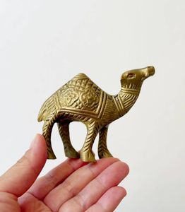 Luxury Brass Camel <b>Table</b> Centerpiece Decorative Figurine for Elegant Dining Room and Home Interior Styling - Product Image 3
