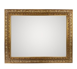 Espejo de Pared Rectangular con Hojas Doradas y Diseño Floral Clásico, ITALIA CORNICI Master Craftsmen - Product Image 3