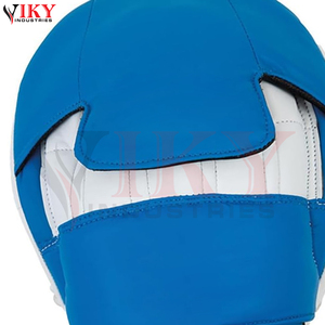   Pads de frappe robustes et haute performance pour entraînement en arts martiaux, en cuir bleu et blanc, pour entraîneurs - Product Image 6