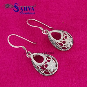 925 <b>Silver</b> Gold Plated Zircon Flower Jewelry <b>Set</b> <b>Necklace</b> and Earrings for Women Vintage Wedding Jewelry - Product Image 3