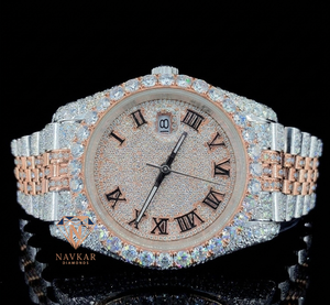 Moissanite Diamond Watch Iced Out Watches Luxury Fully <b>Automatic</b> VVV Moissanite Diamond Iced Out Moissanite Watch for Mens - Product Image 3