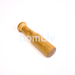 Mortero y Pilón de Madera de Teca Natural Yurito, Sostenible, Seguro para Alimentos, Sin Pintura ni Barniz, Halal, Personalizado para Cocina - Product Image 6