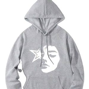 Personalizado Hombres DTG DTF Sublimación Rhinestone Sudaderas con capucha Streetwear Pullover Sudadera Moda OEM ODM Fabricante - Product Image 1
