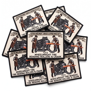 Fabricant de patchs brodés rectangulaires personnalisés en gros, badges artisanaux en vrac pour Wheelwright - Product Image 6