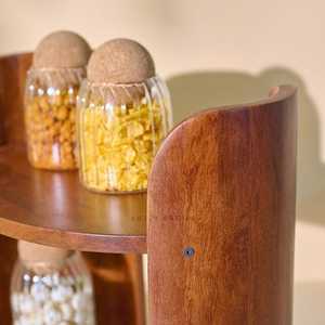 Affordable Wooden Display Rack for Kitchen Storage, <b>Spice</b> <b>Jars</b>, Crockery, Decorative Accessories and Small Household Items - Product Image 5