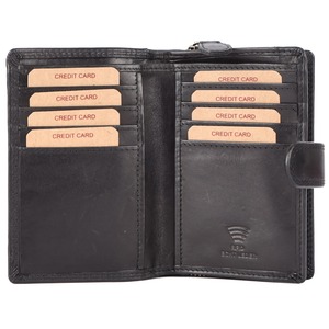 Sac à main vintage en cuir véritable de luxe avec protection RFID, fermeture ouverte, capacité jusqu'à 1L, pour usage quotidien et occasions spéciales, en provenance d'Inde - Product Image 4