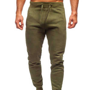 Pantalon homme personnalisé taille haute, coupe droite, plissé devant, braguette zippée, en tissu de coton peigné, délavage foncé, avec poches - Product Image 1