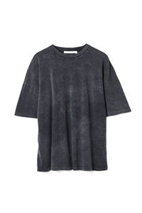 Nouveauté 2026 T-shirt 100% Coton 220 grammes Délavé à l'acide avec Appliques d'été Coupe Classique Grammage Lourd Manches Courtes Col Rond Vintage - Product Image 3