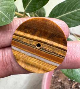 Cadran de montre en pierre d'œil de tigre naturelle, cadran de montre en pierre précieuse polie pour montres de luxe personnalisées - Product Image 6