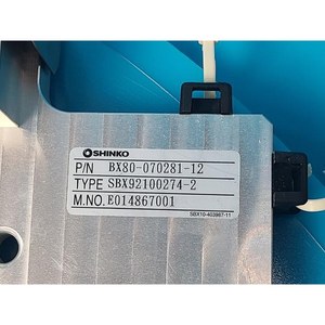 SHINKO SBX92100274-2 BX80-070281-12 Pièces d'équipement semi-conducteur d'occasion en état actuel - Product Image 3