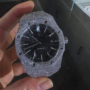 Reloj Unisex con Incrustaciones de Moissanita, con Fecha Automática, Diamantes Incoloros de Alta Calidad, Precio de Mayoreo, Superventas - Product Image 1